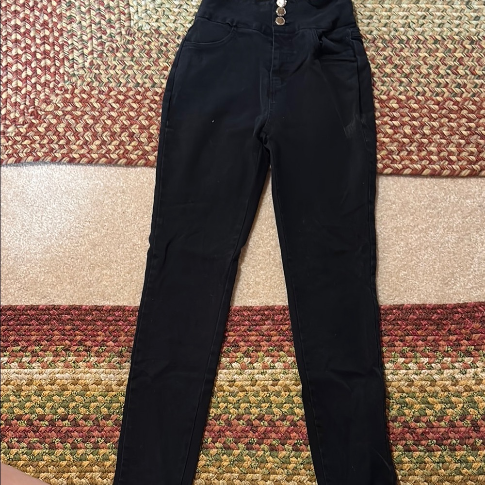 SHEIN Black Skinny Jeans High-Waisted